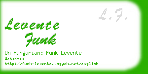 levente funk business card